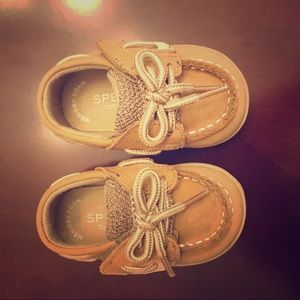 Sperry size 1 baby shoes